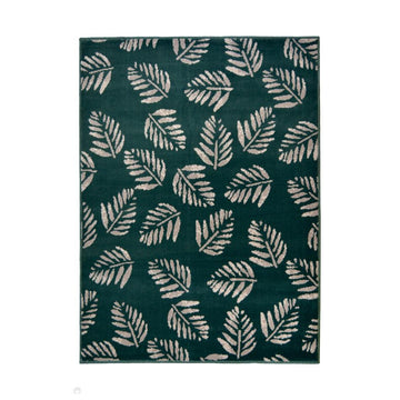Maestro Leaf Stamp Green Rug-Melrose-Rug Love - The Most Loved Rug Store